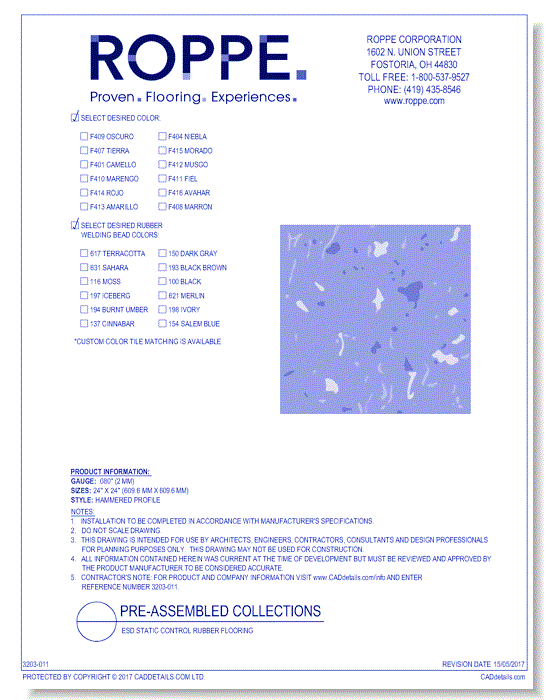 Esd Static Control Rubber Flooring