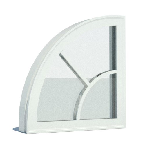 1500 Series: Vinyl Windows Casement - Quarter Circle