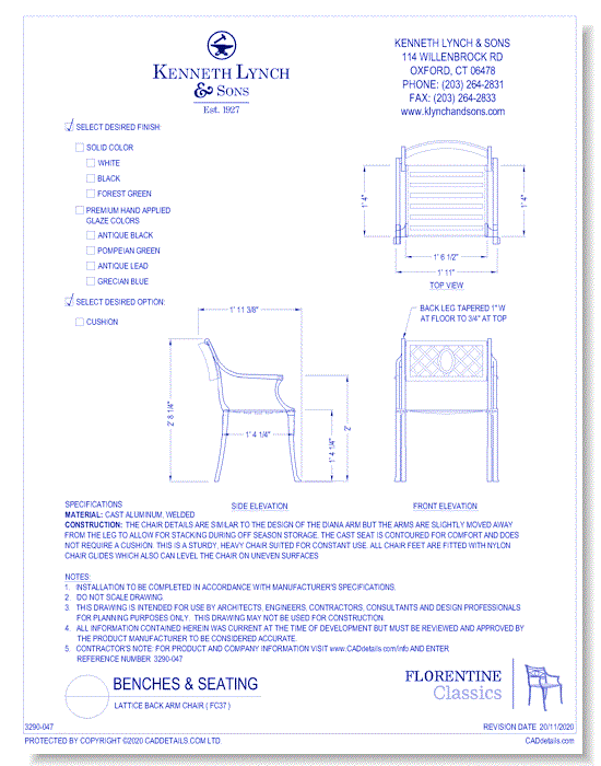 Lattice Back Arm Chair ( FC37 )