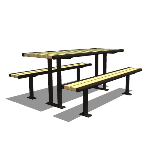 Model CM-56: GreenSites Table with 2 Benches