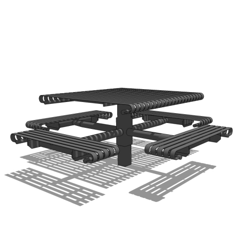 Model CRPR-4: Steelsites™ Center-Post Table
