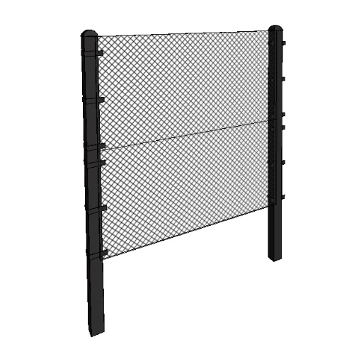 ANC Perimeter System: 6'H x 6'W, 2 Panel ANC Fence with ANC Mesh