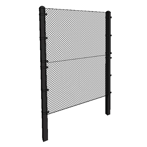 ANC Perimeter System: 8'H x 6'W, 2 Panel ANC Fence with ANC Mesh