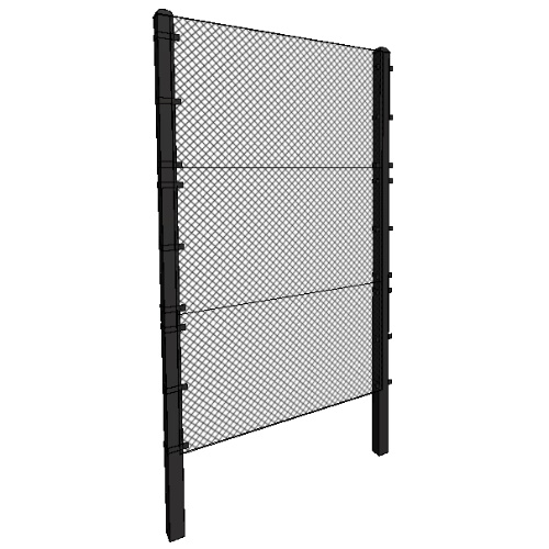 ANC Perimeter System: 10'H x 6'W, 3 Panel ANC Fence with ANC Mesh
