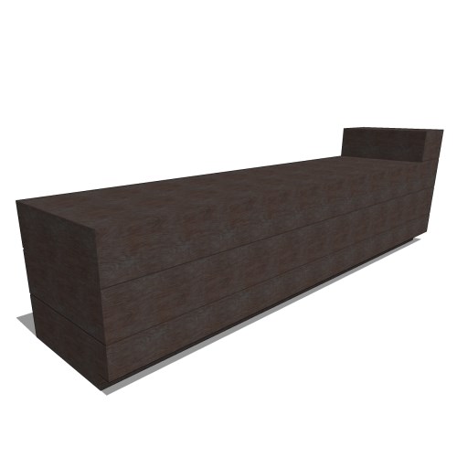 Madera Fiberglass Bench With Storage Option (1 Armrest)