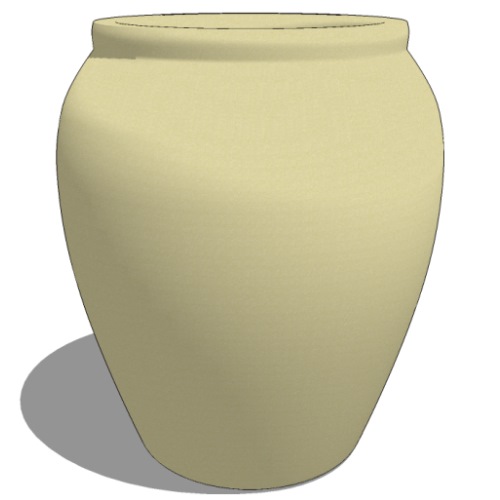 CAD Drawings BIM Models Planters Unlimited Cairo Fiberglass Jar Planter