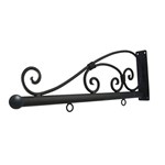 View Classic Hanging Blade Sign Bracket With Ball Finial