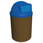 View Trash Receptacle Surface Mount with Dome Lid