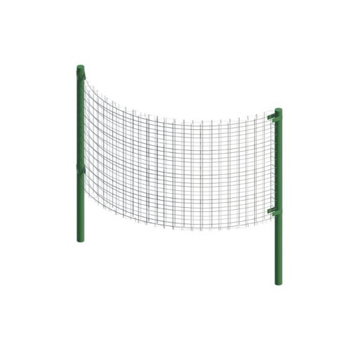 Freestanding Curved Trellis Fence: Post Application With Horizontal Truss, Crimp To Curve