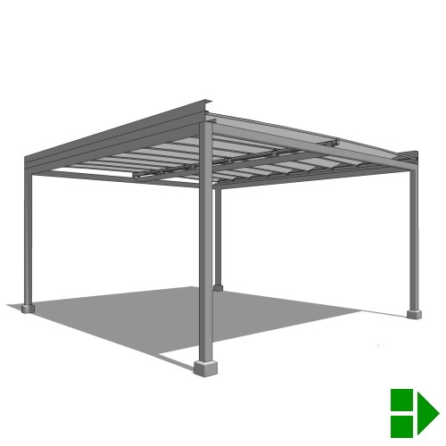 Aluminum Structure with Retractable Roof
