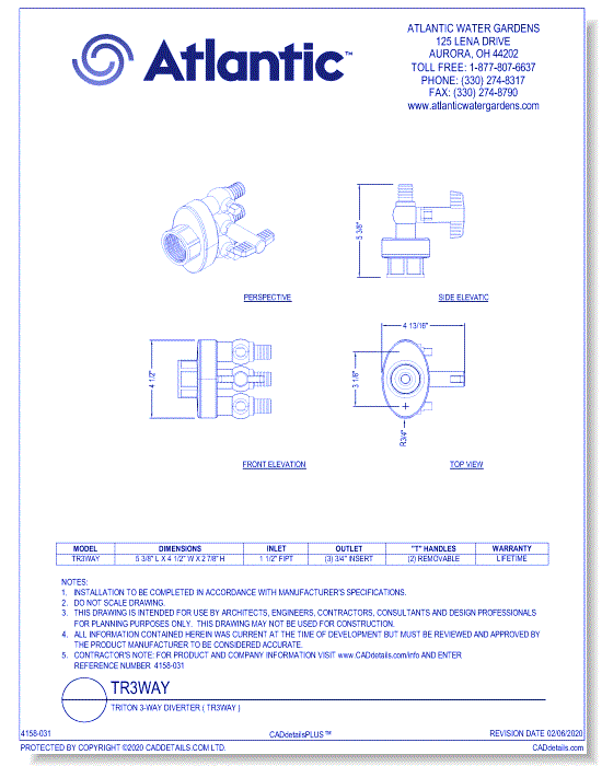 Triton 3-Way Diverter ( TR3WAY )