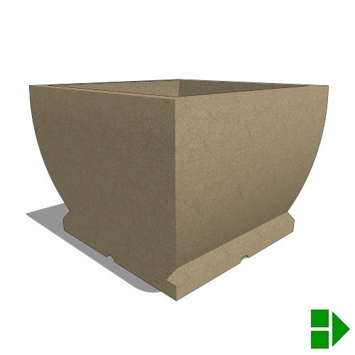 Planter: Square Pedestal