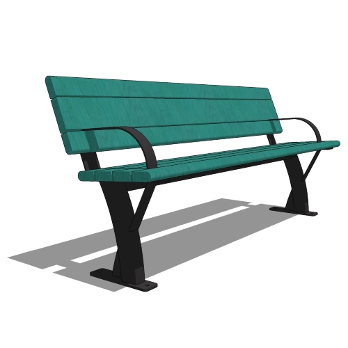 Parker Park Bench ( PKB-6 ) with Arm Rests
