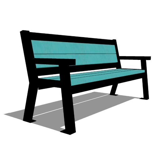 Rutherford Angled Leg Park Bench ( RAL-6 )