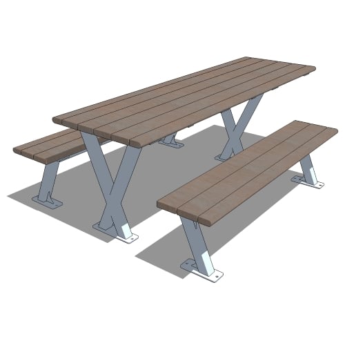 BayView Picnic Table with Wheel Chair Access One Side ( BVPTWC-8 )