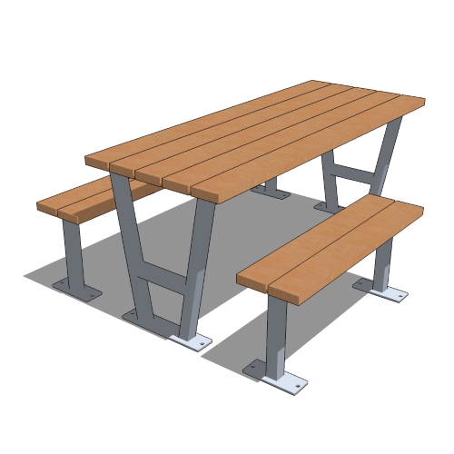 Rutherford Picnic Table with Wheel Chair Access One Side ( RPTWC-6 )