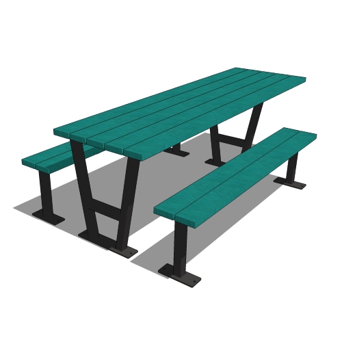 Rutherford Picnic Table with Wheel Chair Access One Side ( RPTWC-8 )