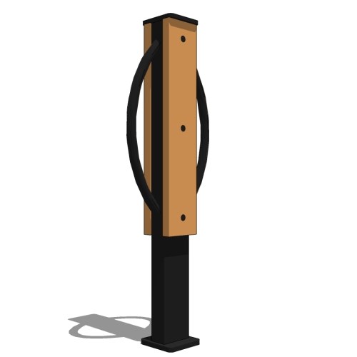 Modena 2 Space Bike Rack with Recycled Plastic ( MBR-37 )