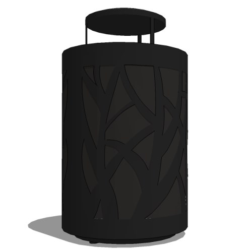 Model TG2-3001: TallGrass Receptacle - 36 Gal. Round, Dome Top