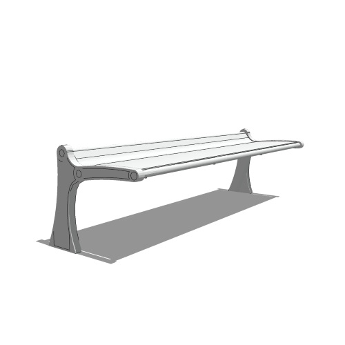 Model CP1-1100:  Canopy Backless - Six Foot, Backless Bench