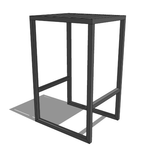 Monterey Backless Stool (GS-4305-BS-AL-WD3)
