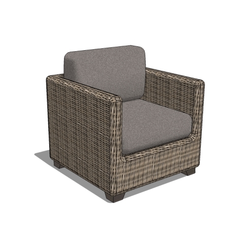 Veranda Club Chair, Driftwood (CHSPR8000-DW-WT)