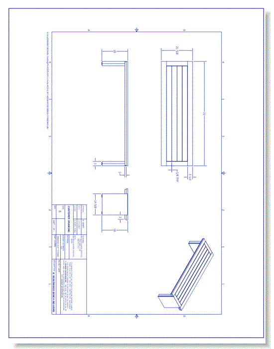 Skyline Backless Bench With Arms (PS-1026-AL-WD3-72)