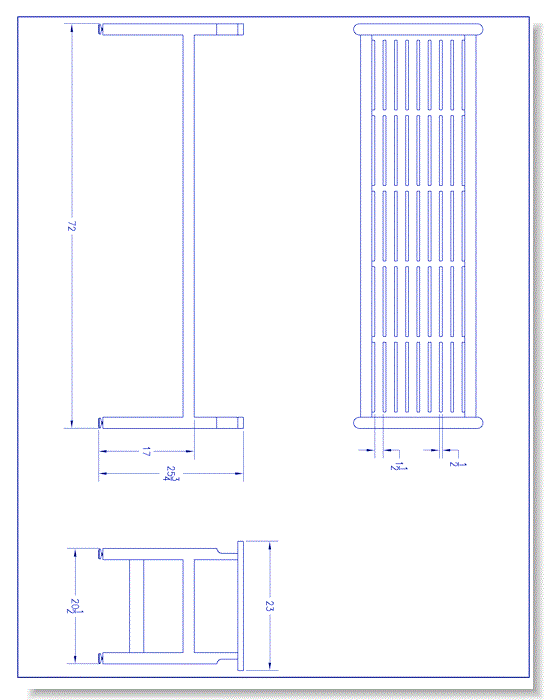 English Garden Backless Bench (PS-614-72-AL-MW1-A)