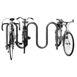 View Surface Flange Mount Stainless Steel Bike Rack