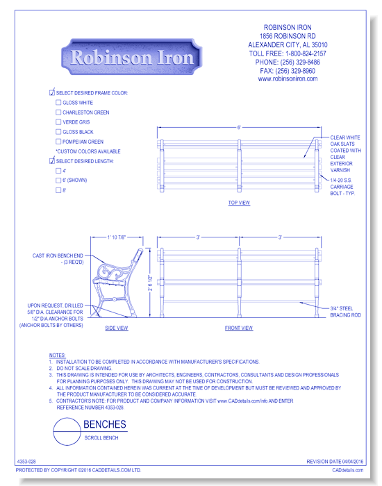 Scroll Bench