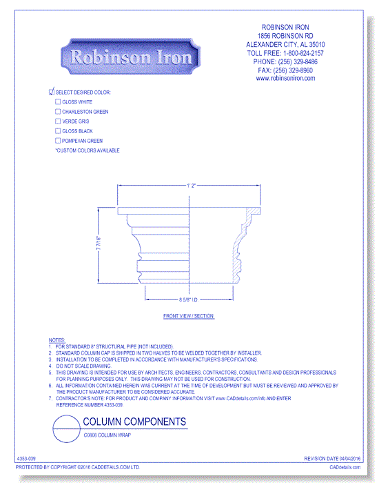 C0808 Column Wrap