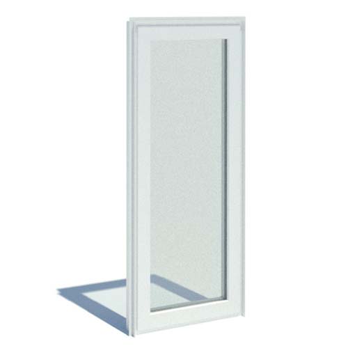 Series 7000 Doors: Standard Nail On - Outswing with Standard Hardware, Standard Sill and 4" Kick Plate