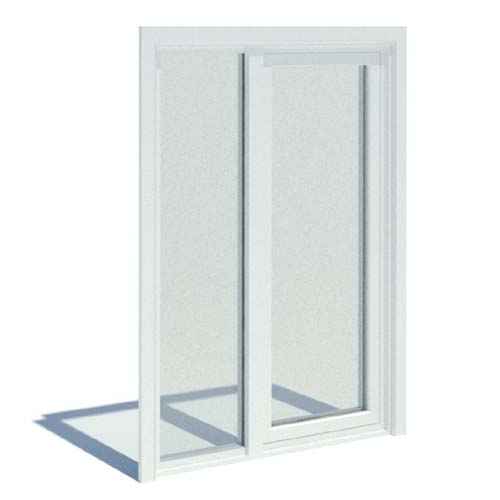 Series 7000 Doors: Standard Nail On - Inswing with Standard Hardware, Standard Sill with Sidelites and 4" Kick Plate