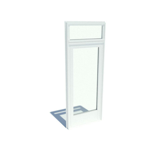 Series 7000 Doors: Standard Nail On - Outswing with Standard Hardware, Low Sill with Transom and 10" Kick Plate