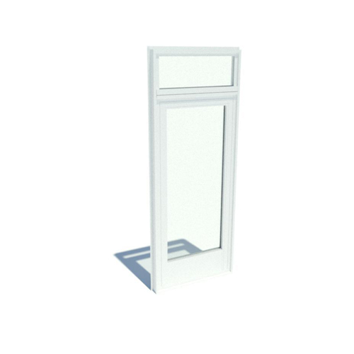 Series 7000 Doors: Standard Nail On - Outswing with Standard Hardware, Standard Sill with Transom and 10" Kick Plate