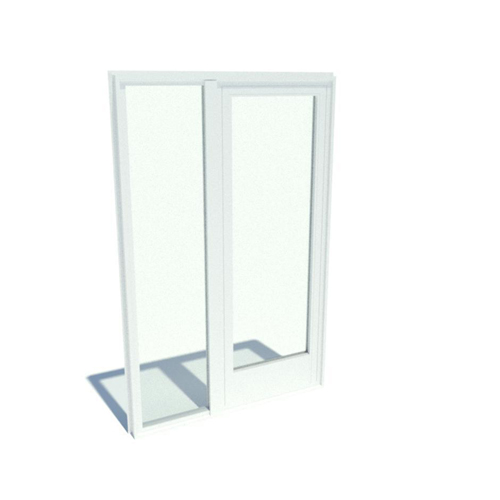 Series 7000 Doors: Standard Nail On - Outswing with Standard Hardware, Standard Sill with Sidelites and 10" Kick Plate
