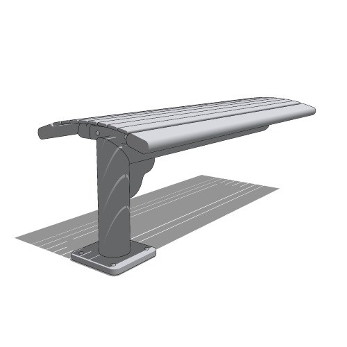 Phoenix Collection: 4' Cantilever Bench
