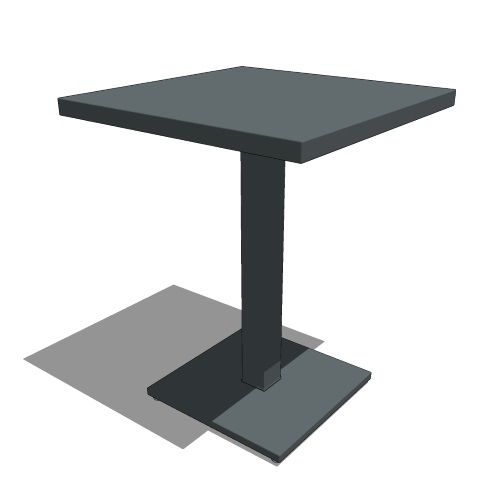 Solid Top Table: Lock ( Model 472K )