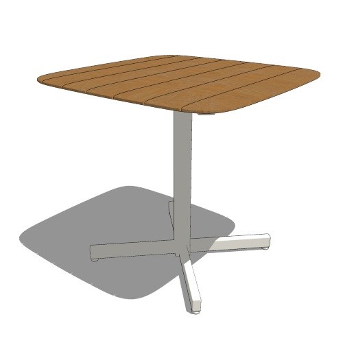 Solid Top Table: Shine Teak ( Model 257 )