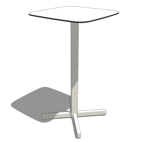 Solid Top Bar Table: Shine HPL ( Model 258 )