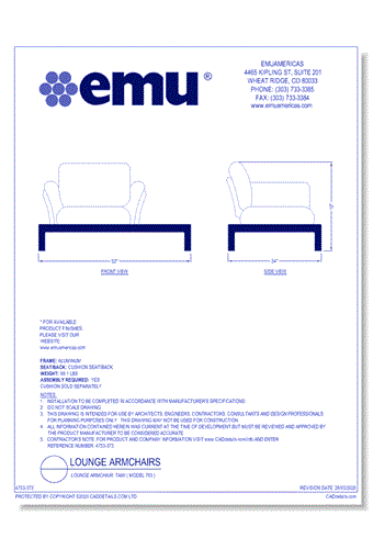 Lounge Armchair: Tami ( Model 763 )