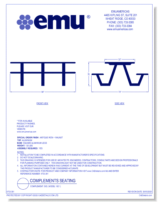 Complement: SID ( Model 1821 )