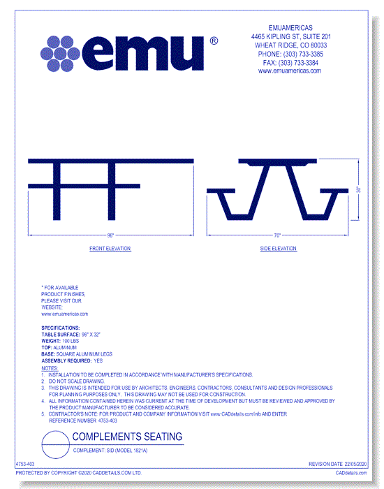 Complement: SID (Model 1821A)