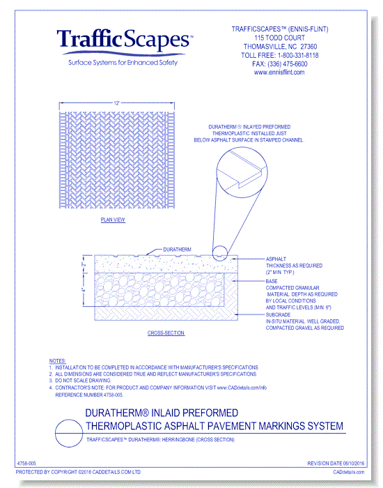 TrafficScapes® Duratherm®: Herringbone (Cross Section)