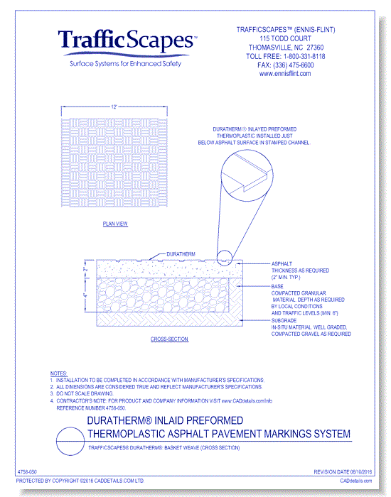 TrafficScapes® Duratherm®: Basket Weave (Cross Section)