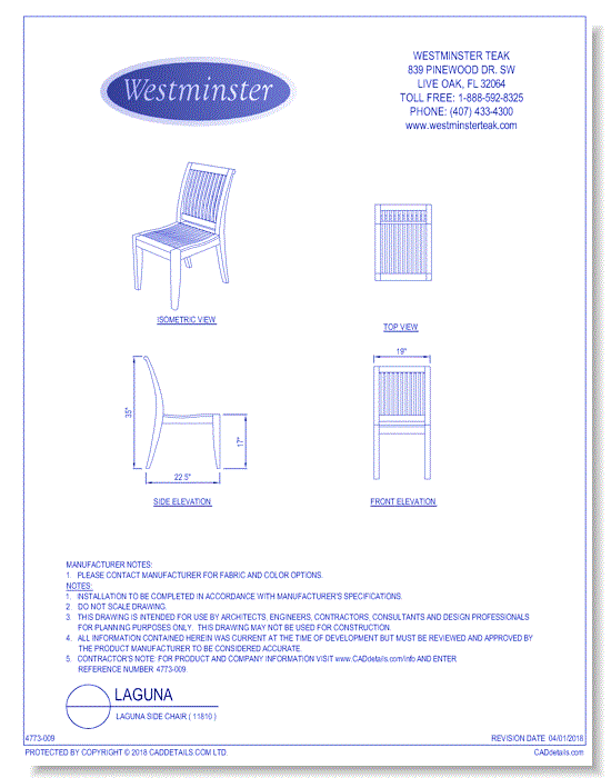 Laguna Side Chair ( 11810 )