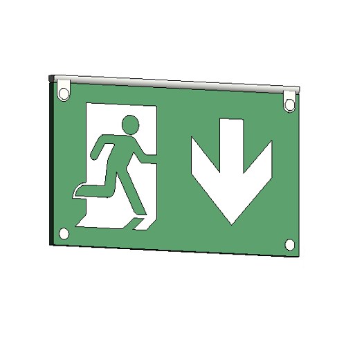 RM Exit Signs Architectural Series: 75 Ft. Rated Visibility