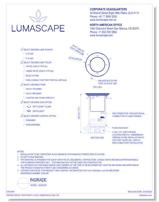 Ingrade Lighting - Model: LS393LED