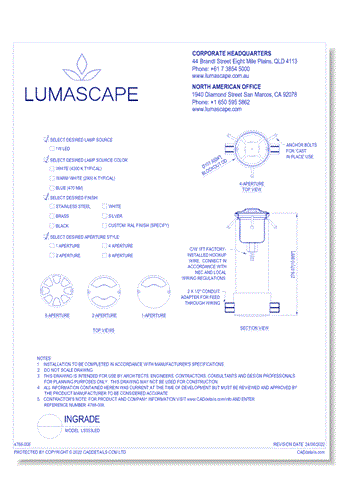 Ingrade Lighting - Model: LS553LED