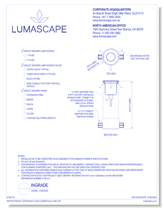 Ingrade Lighting - Model: LS563LED